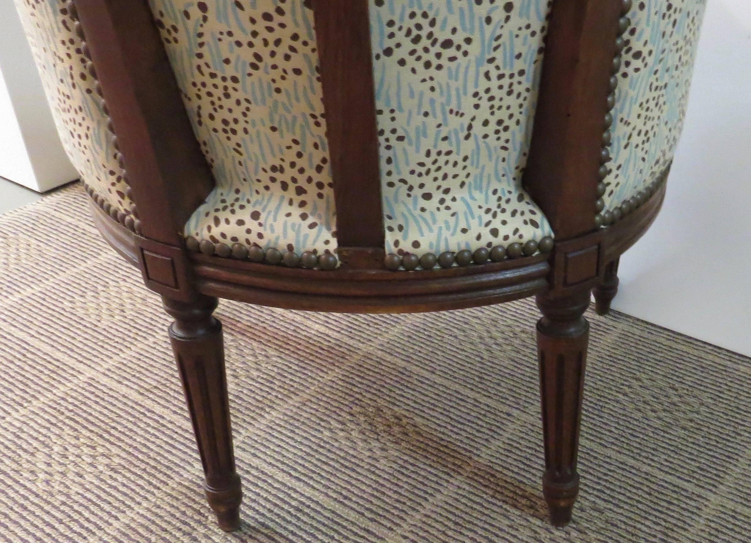 20th Century French Oak Child's Bergere 1