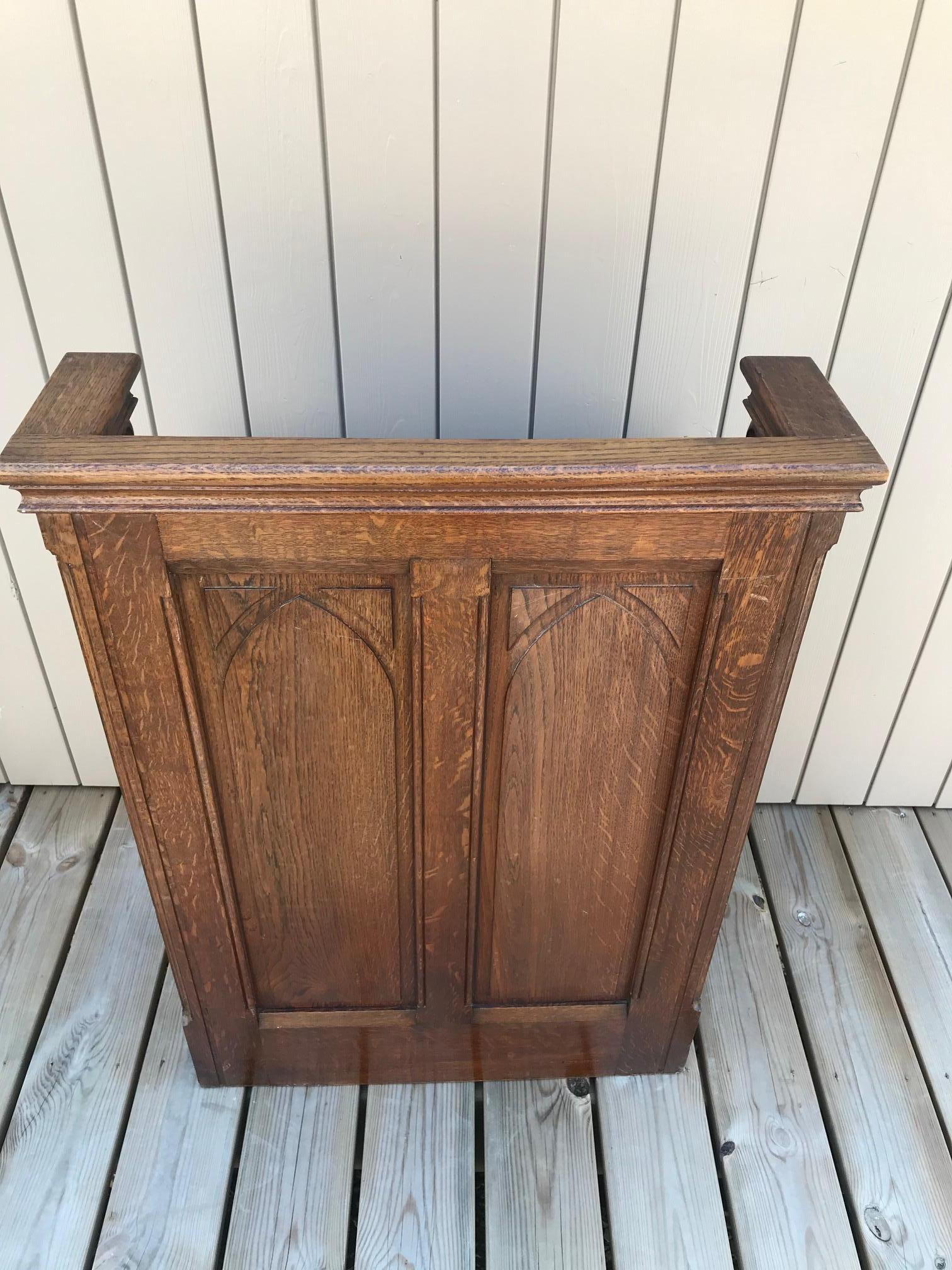 20th Century French Oak Church Bench 3