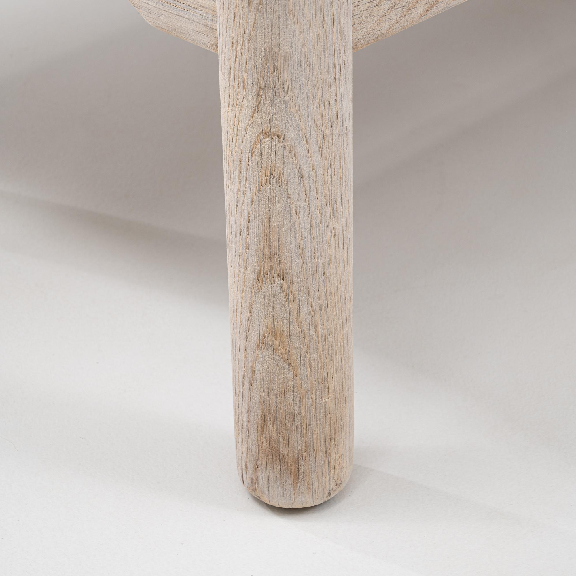 20th Century French Oak Coffee Table With Marble Top im Angebot 3