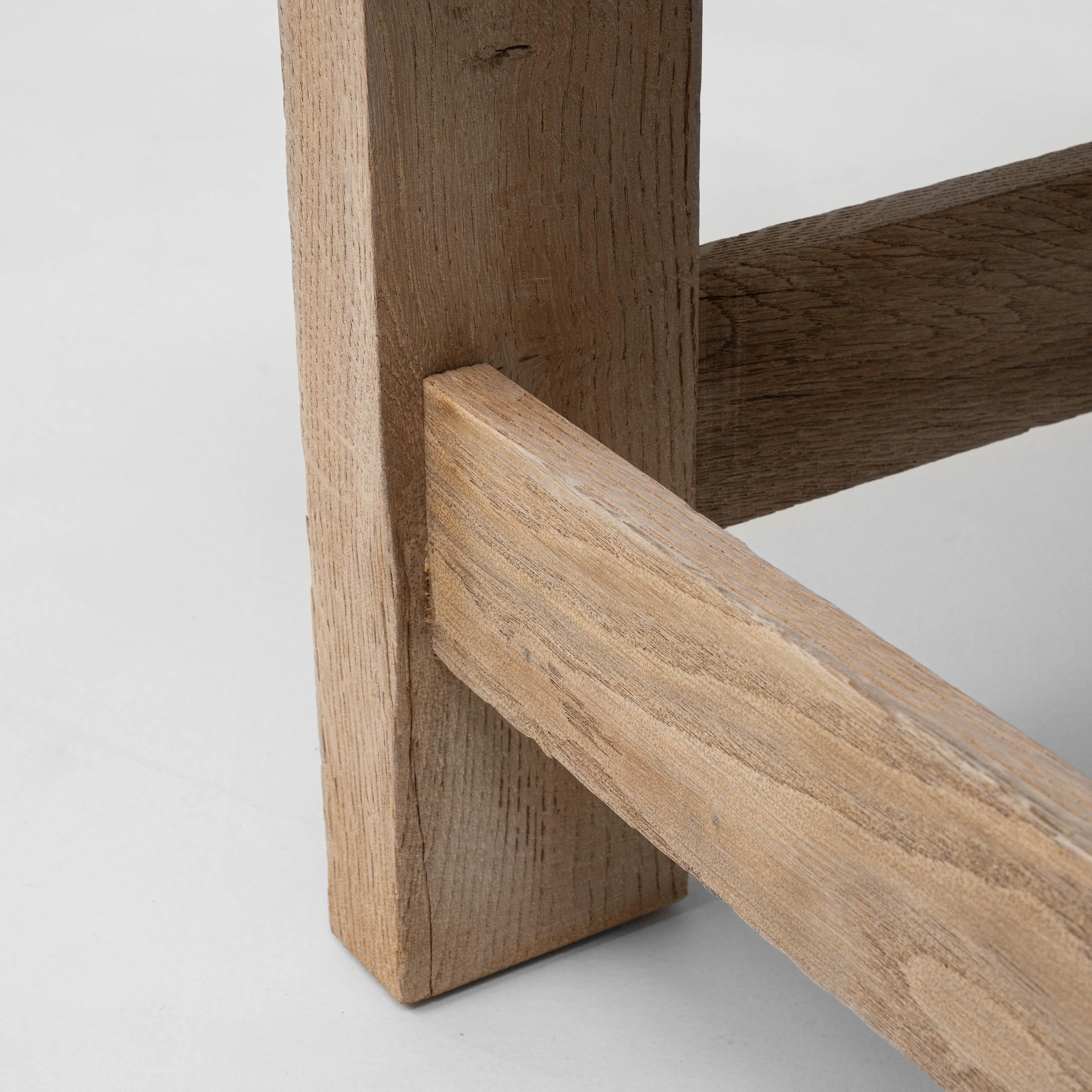 20th Century French Oak Coffee Table With Slate Top en vente 3