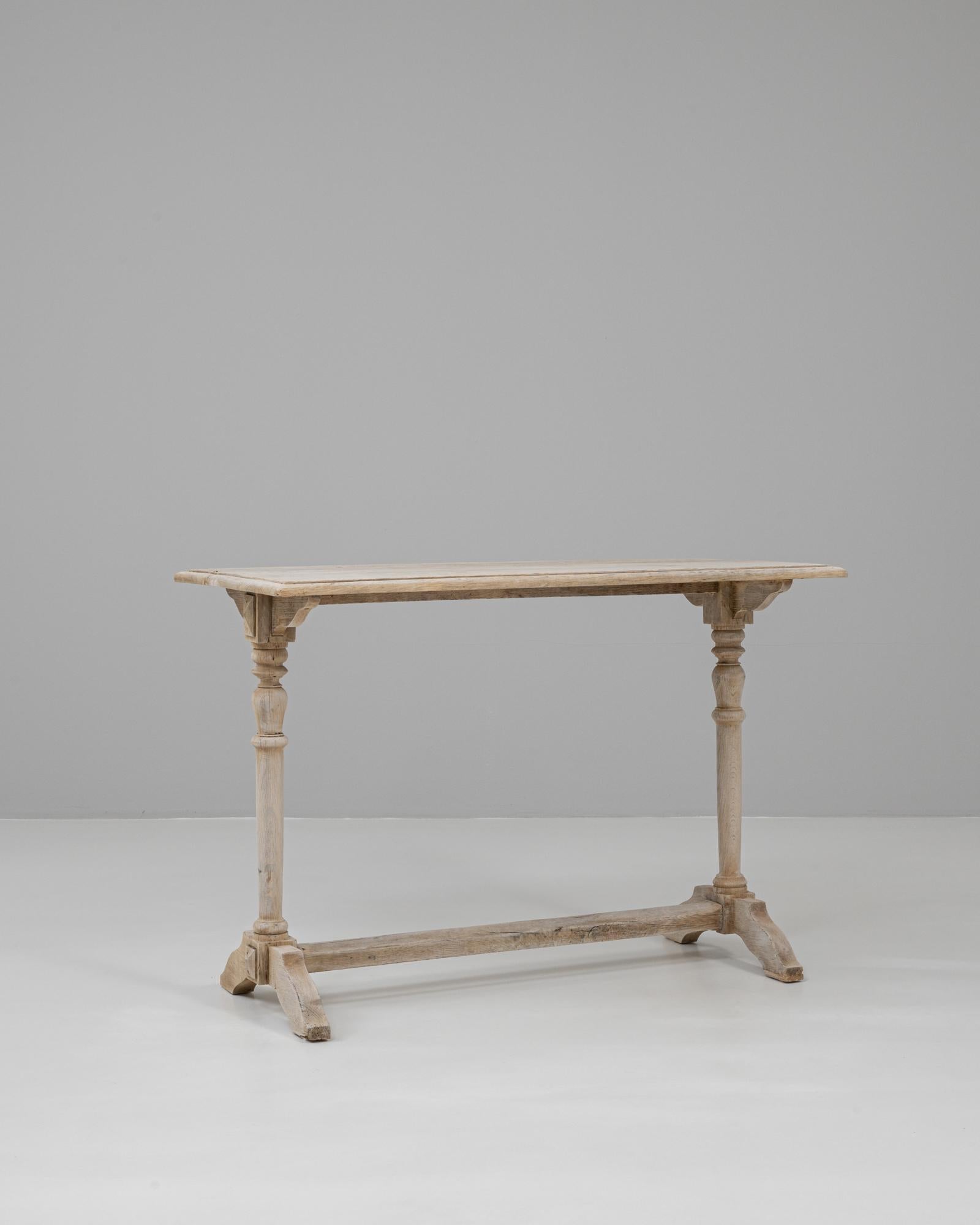 20th Century French Oak Console Table For Sale 2