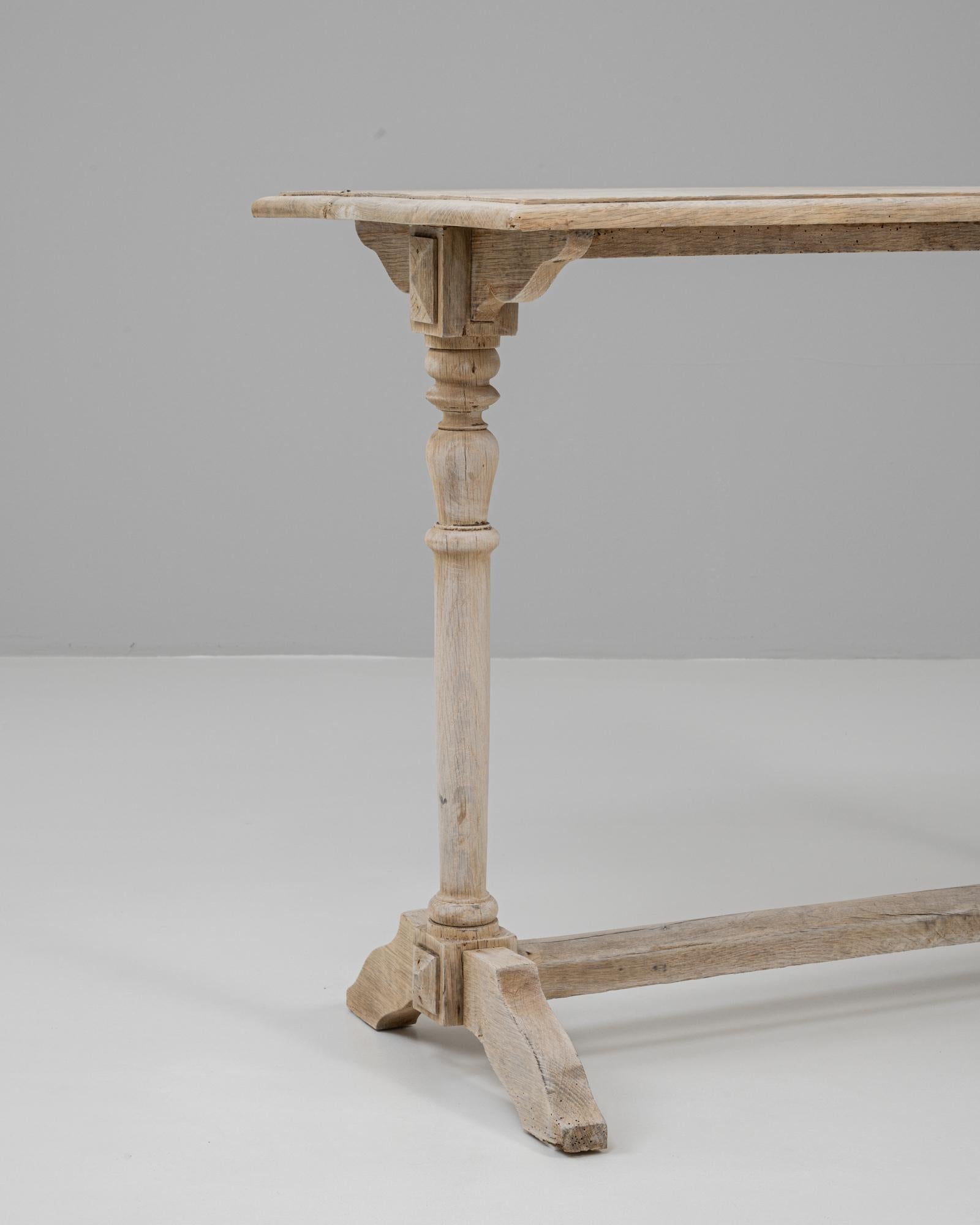 20th Century French Oak Console Table For Sale 4