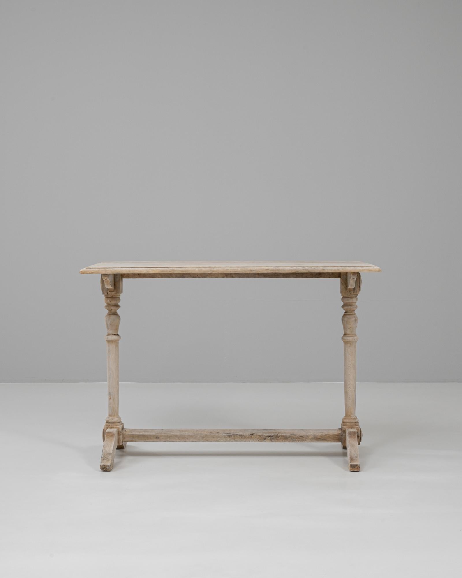 20th Century French Oak Console Table For Sale 6