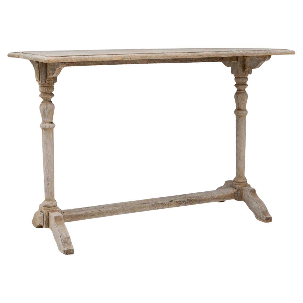 20th Century French Oak Console Table For Sale