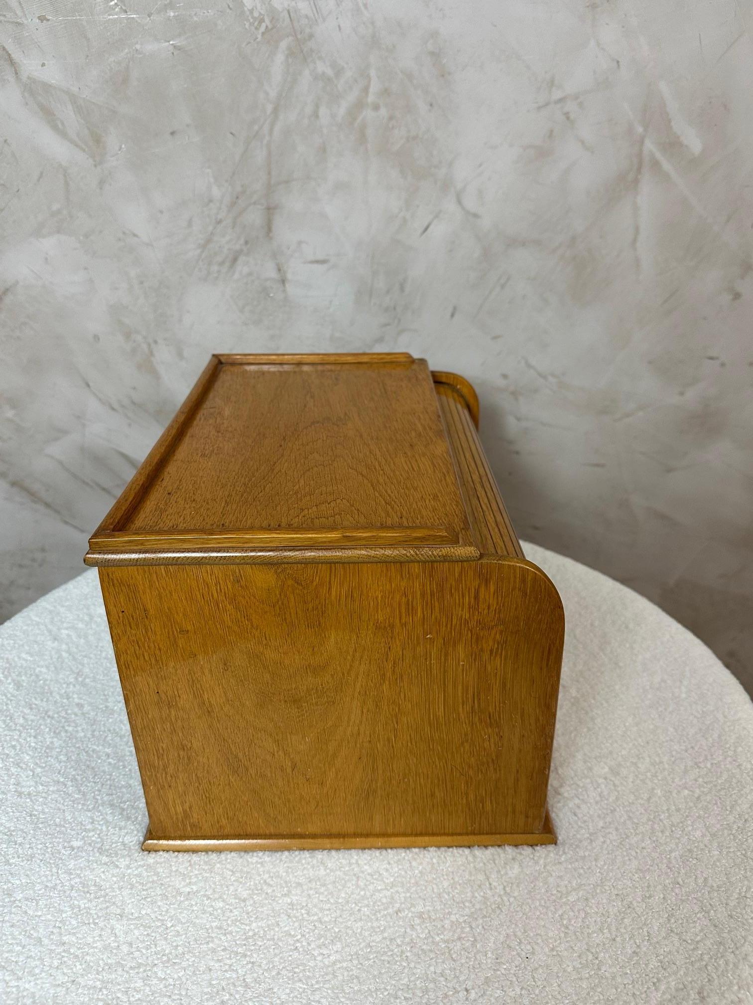 20. Jahrhundert Französischer Eichen-Schreibtisch-Aktenschrank, 1960er Jahre im Angebot 3