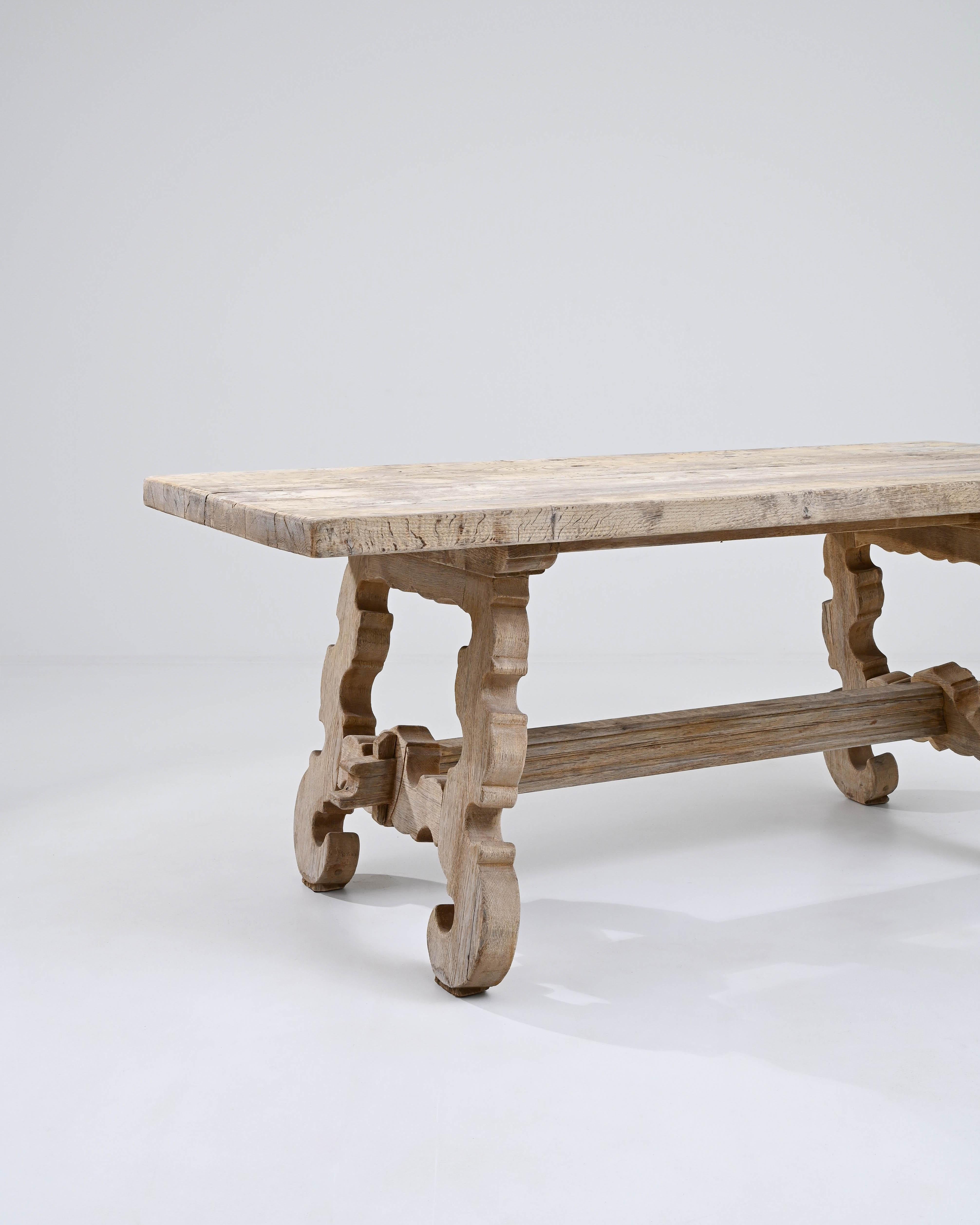 20th Century French Oak Dining Table 8