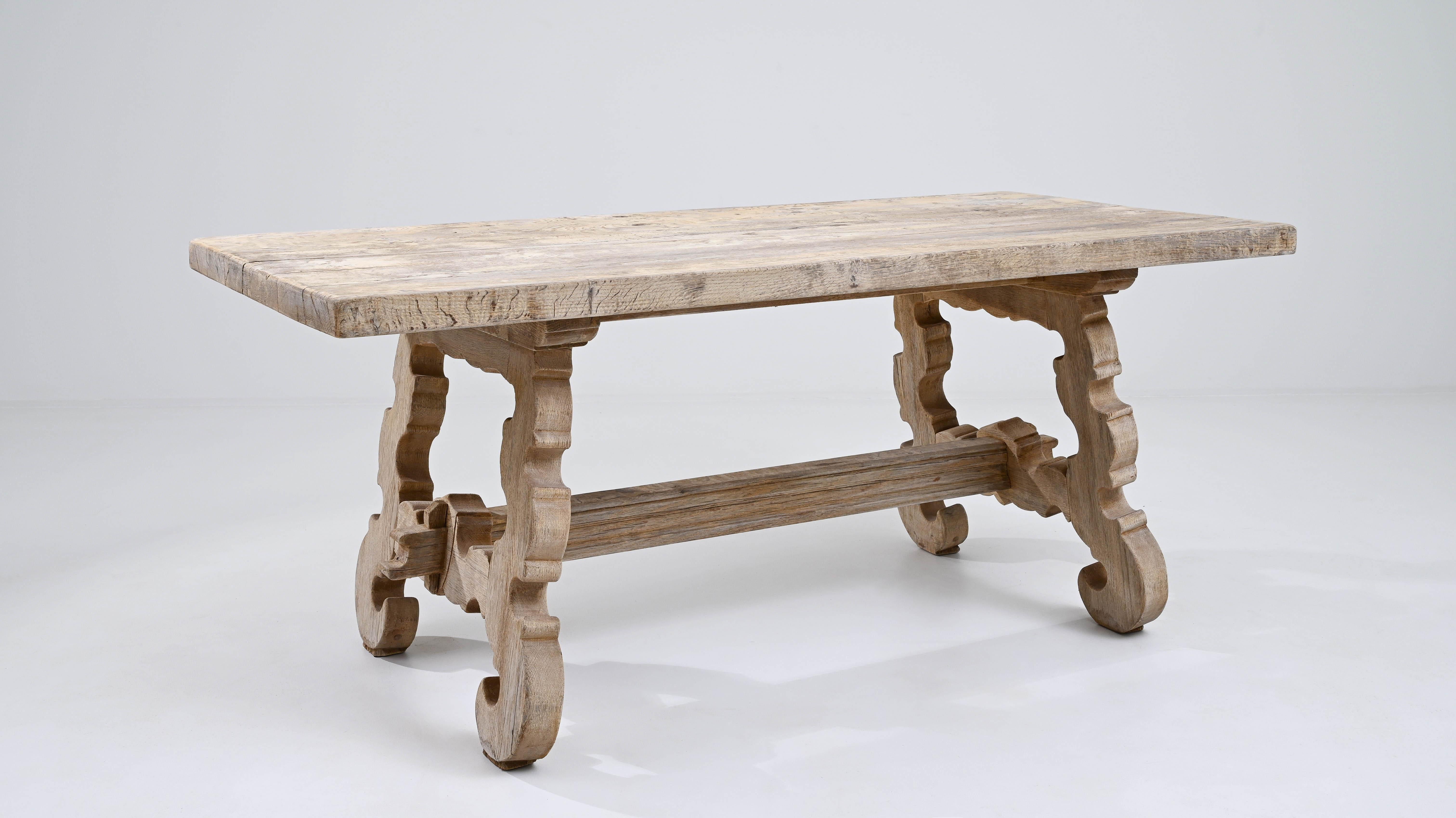 20th Century French Oak Dining Table 9