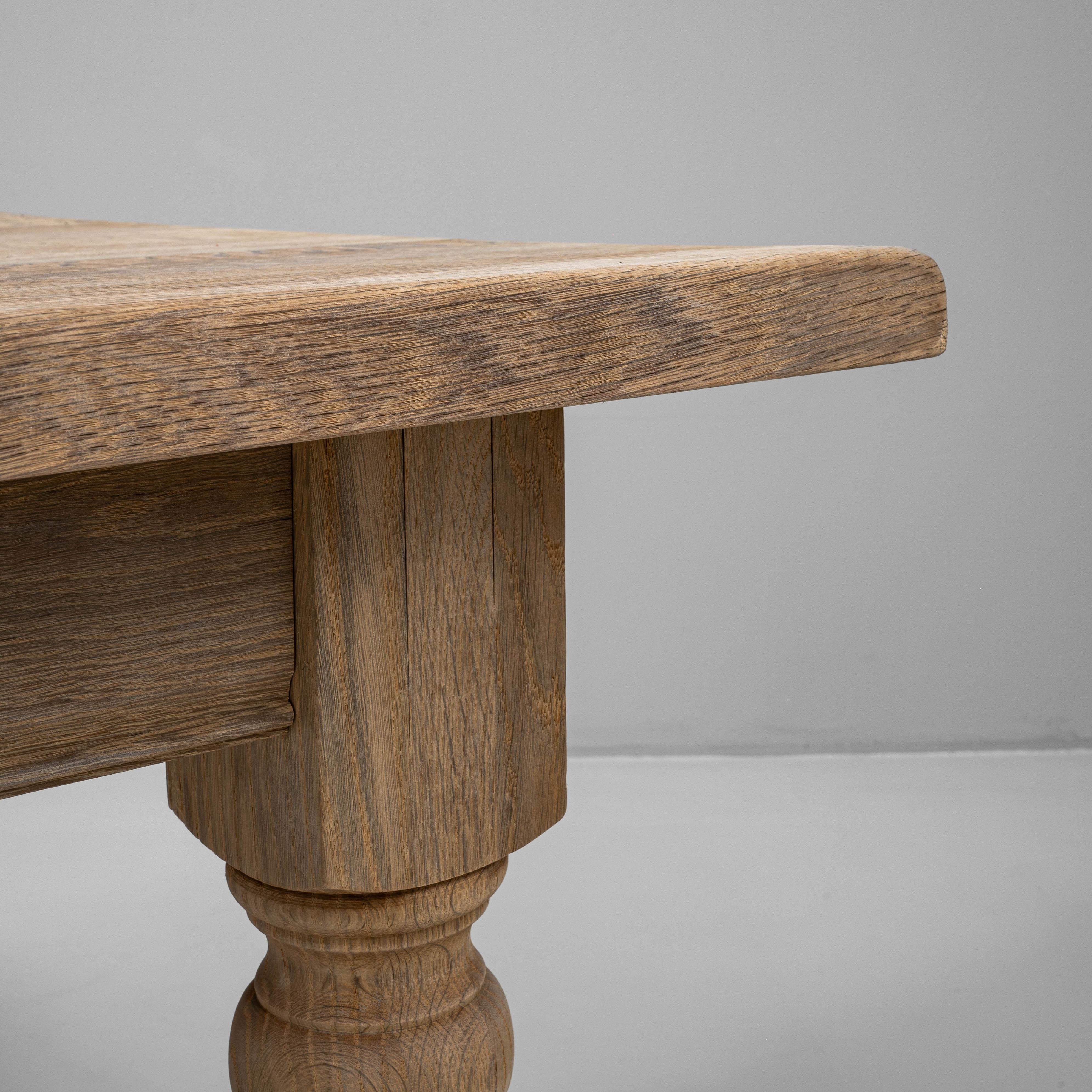 20th Century French Oak Dining Table en venta 2