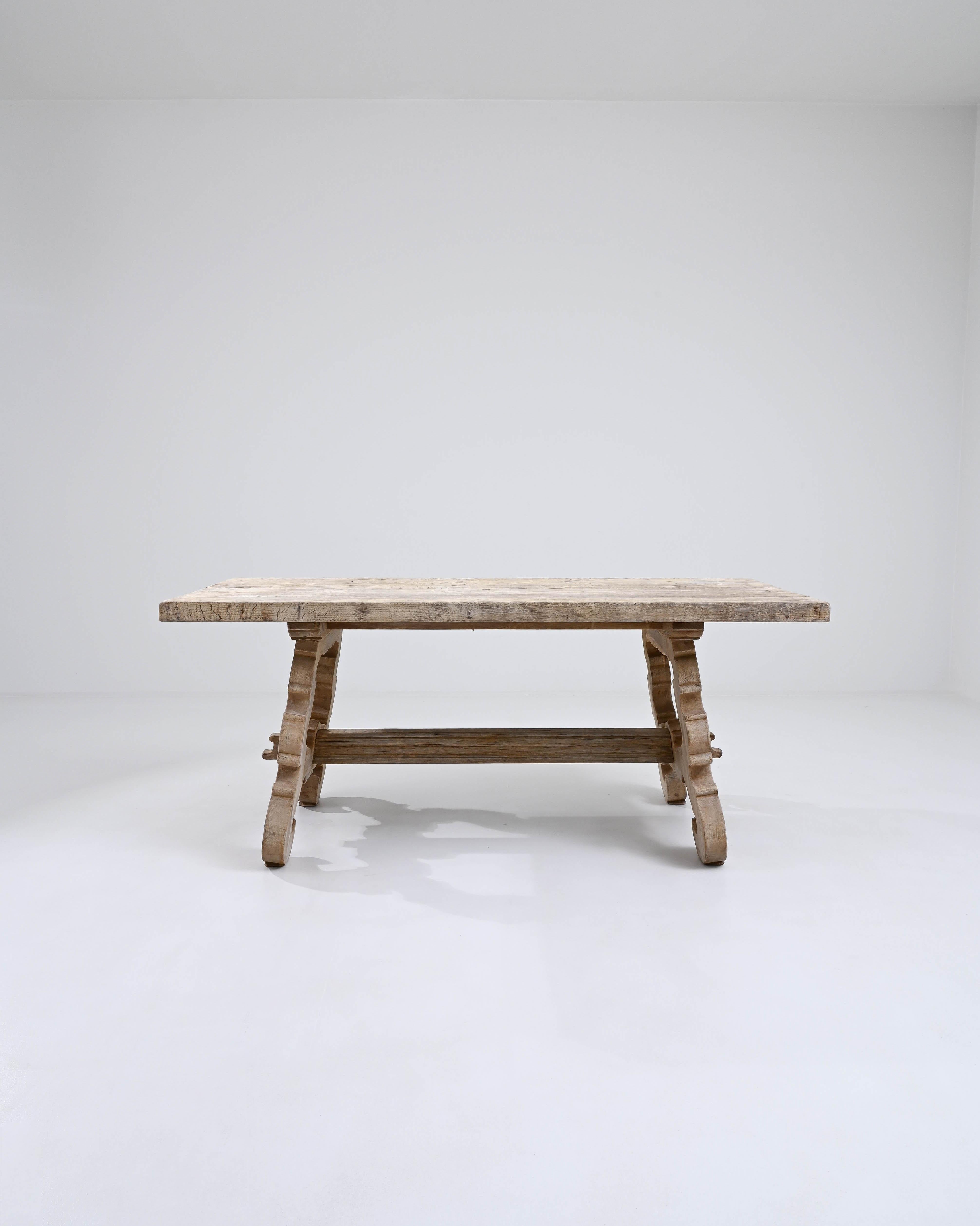 20th Century French Oak Dining Table 4