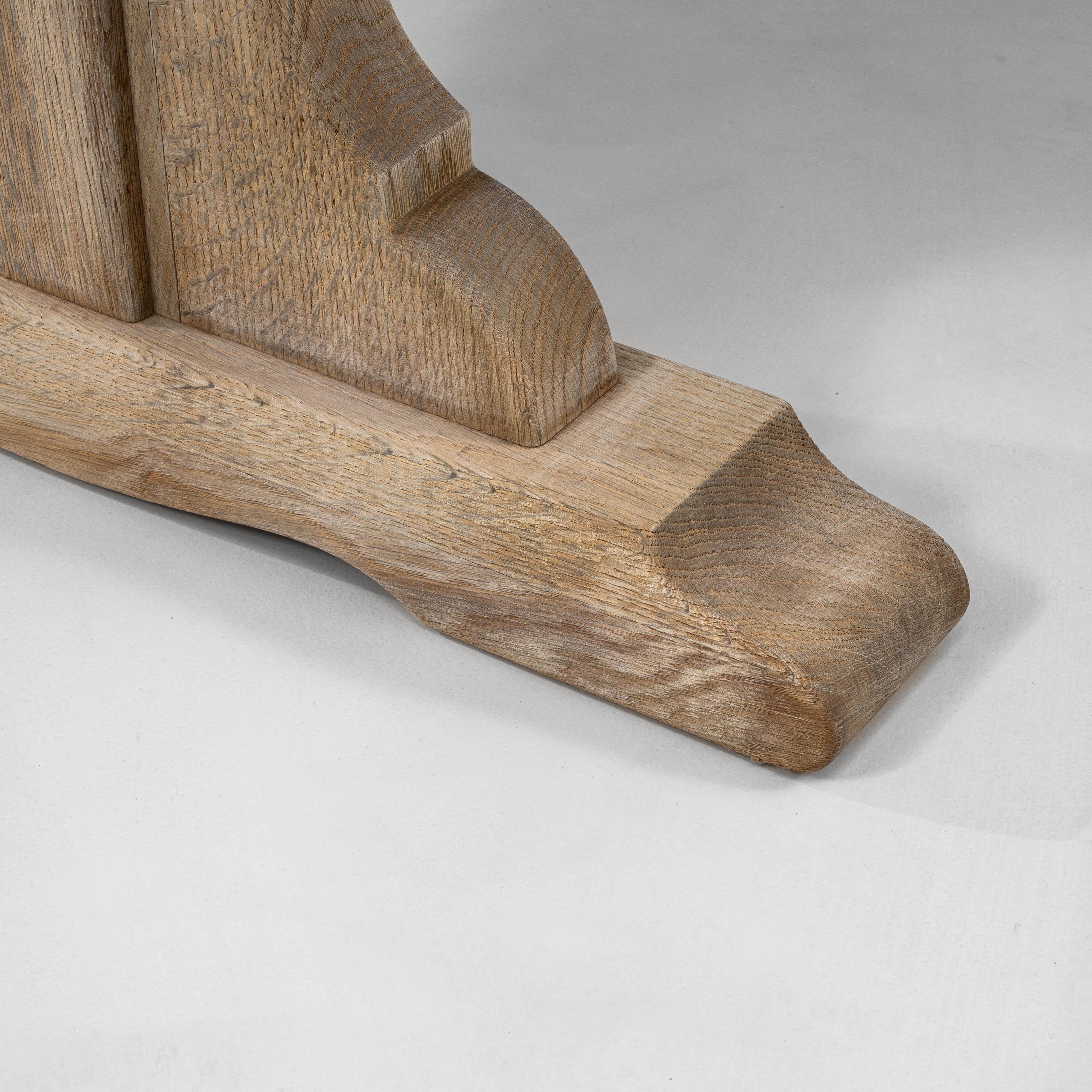 Tavolo da pranzo francese del XX secolo in Oak in vendita 4