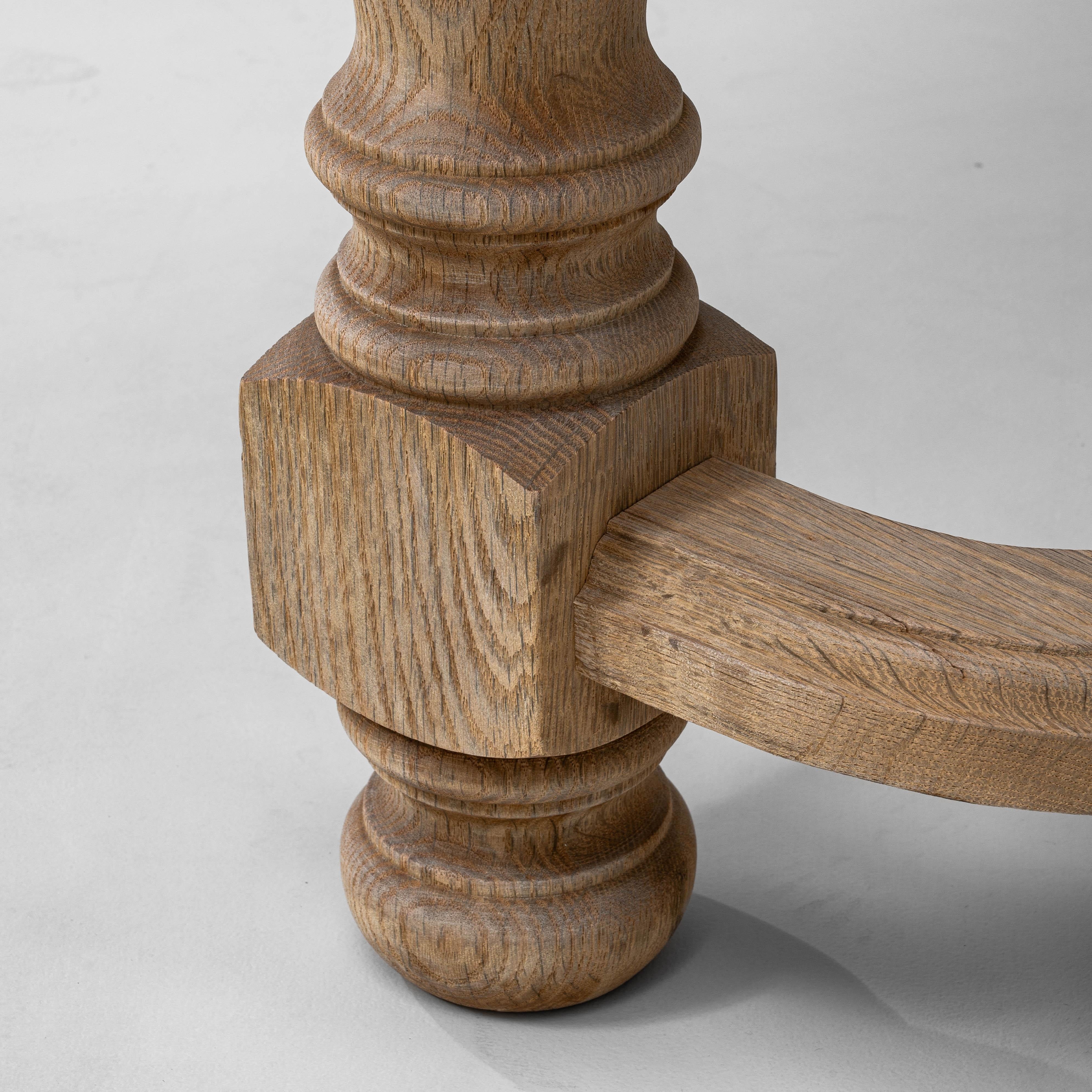 20th Century French Oak Dining Table en venta 3