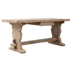 20th Century French Oak Dining Table Used 20th Century French Oak Dining Table