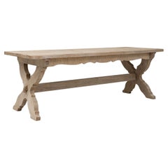 Table de salle à manger en Oak français du 20e siècle
