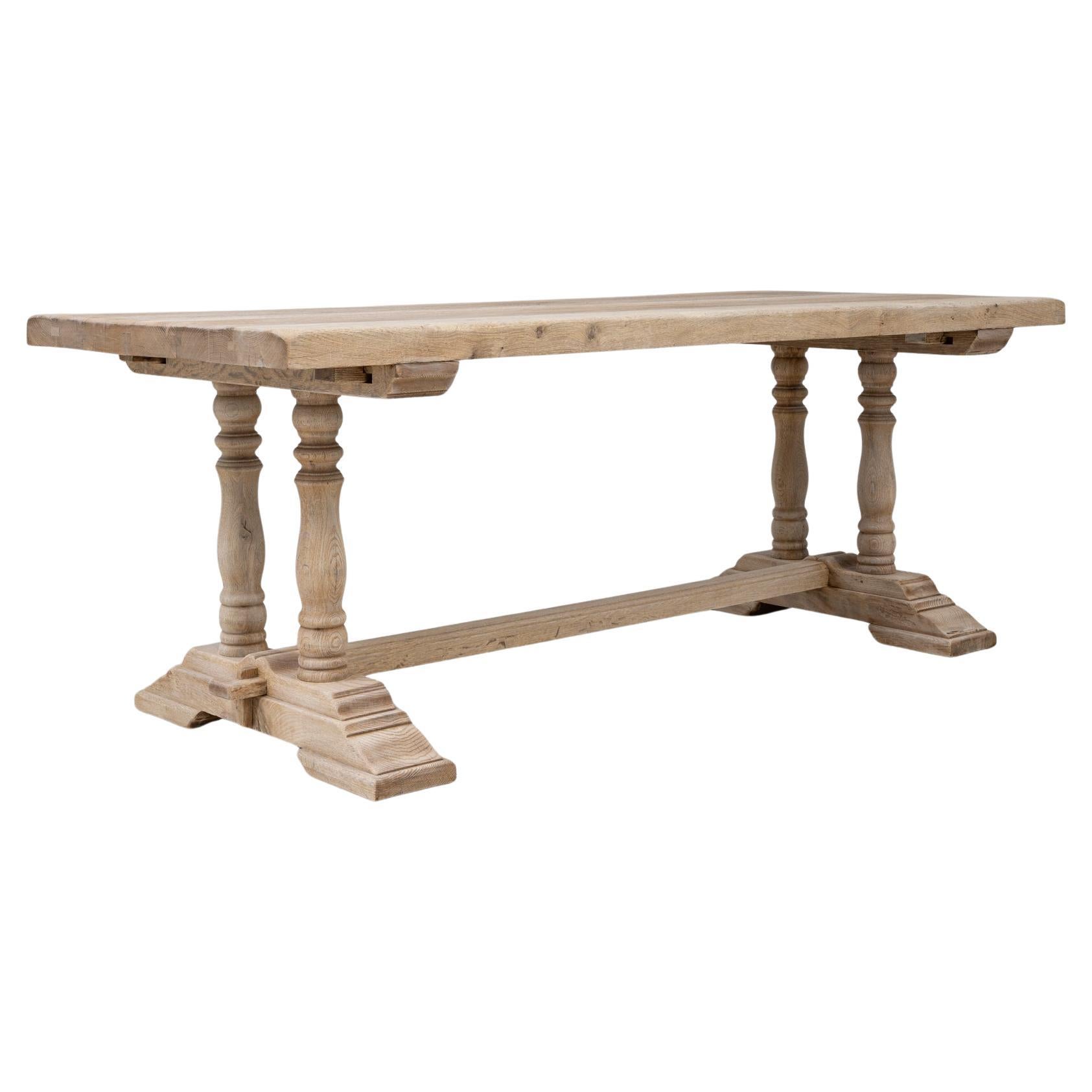 20th Century French Oak Dining Table