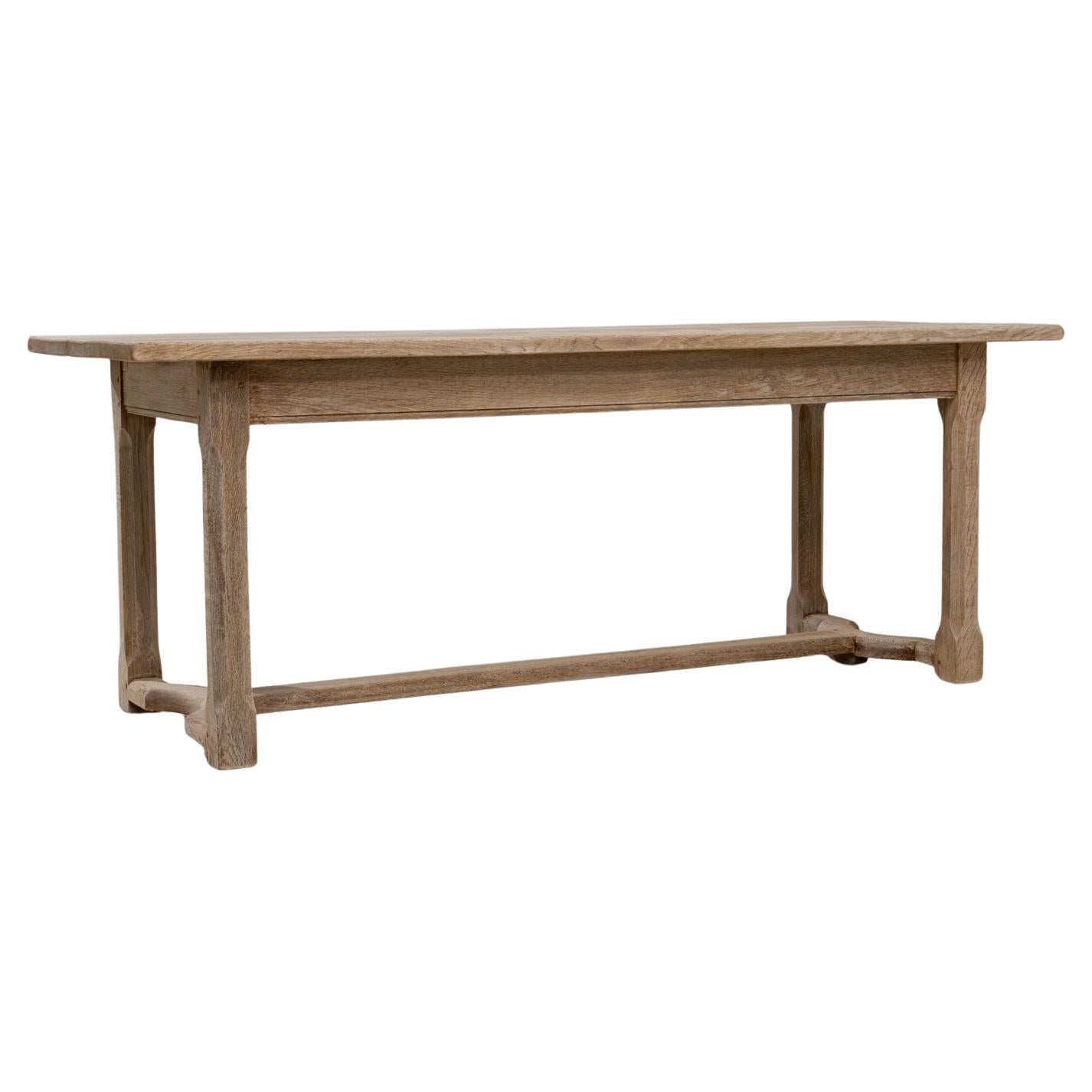 Table de salle à manger en Oak français du 20e siècle