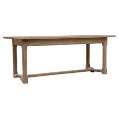 Table de salle à manger en Oak français du 20e siècle