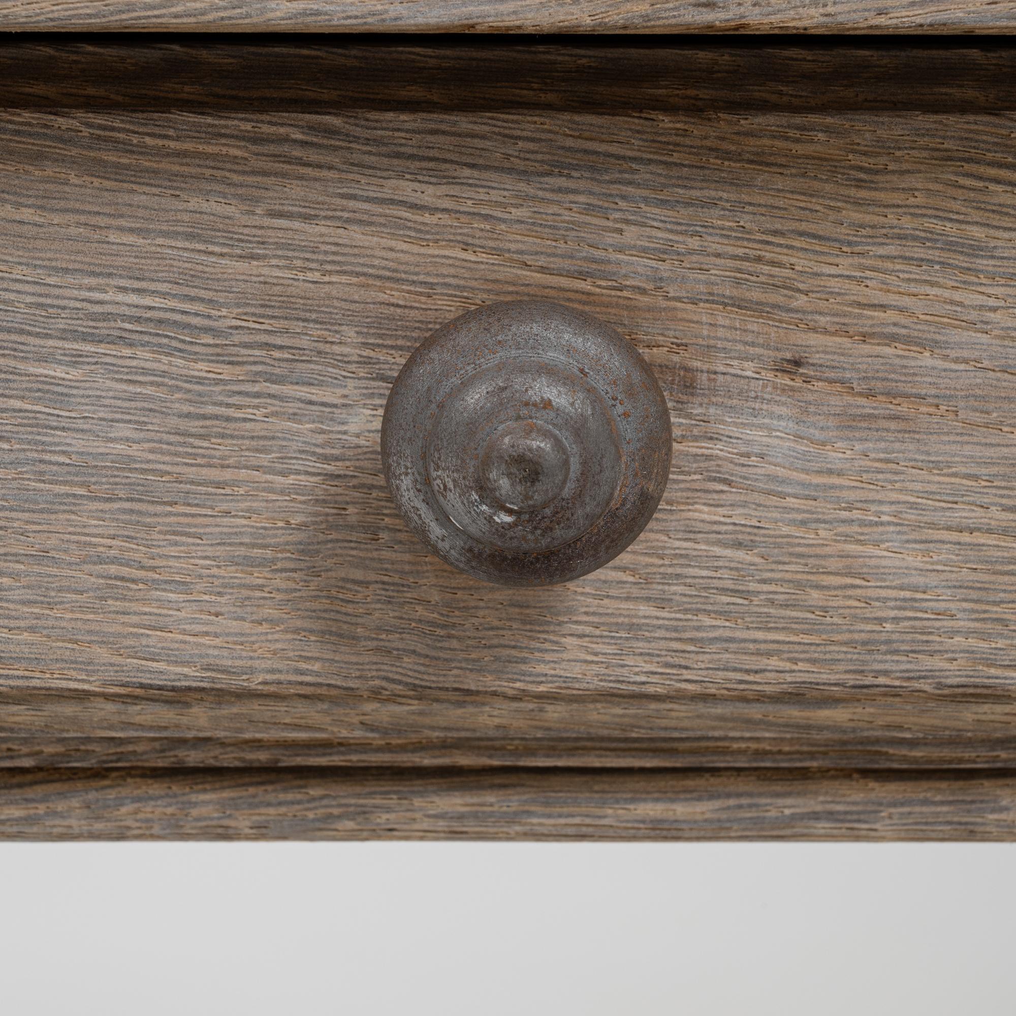 Table de salle à manger en chêne français du 20e siècle avec tiroir en vente 5