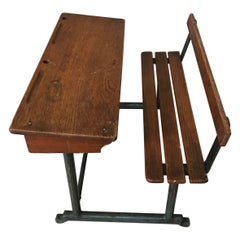 Antique 20th Century French Oak Doll Desk, 1920s