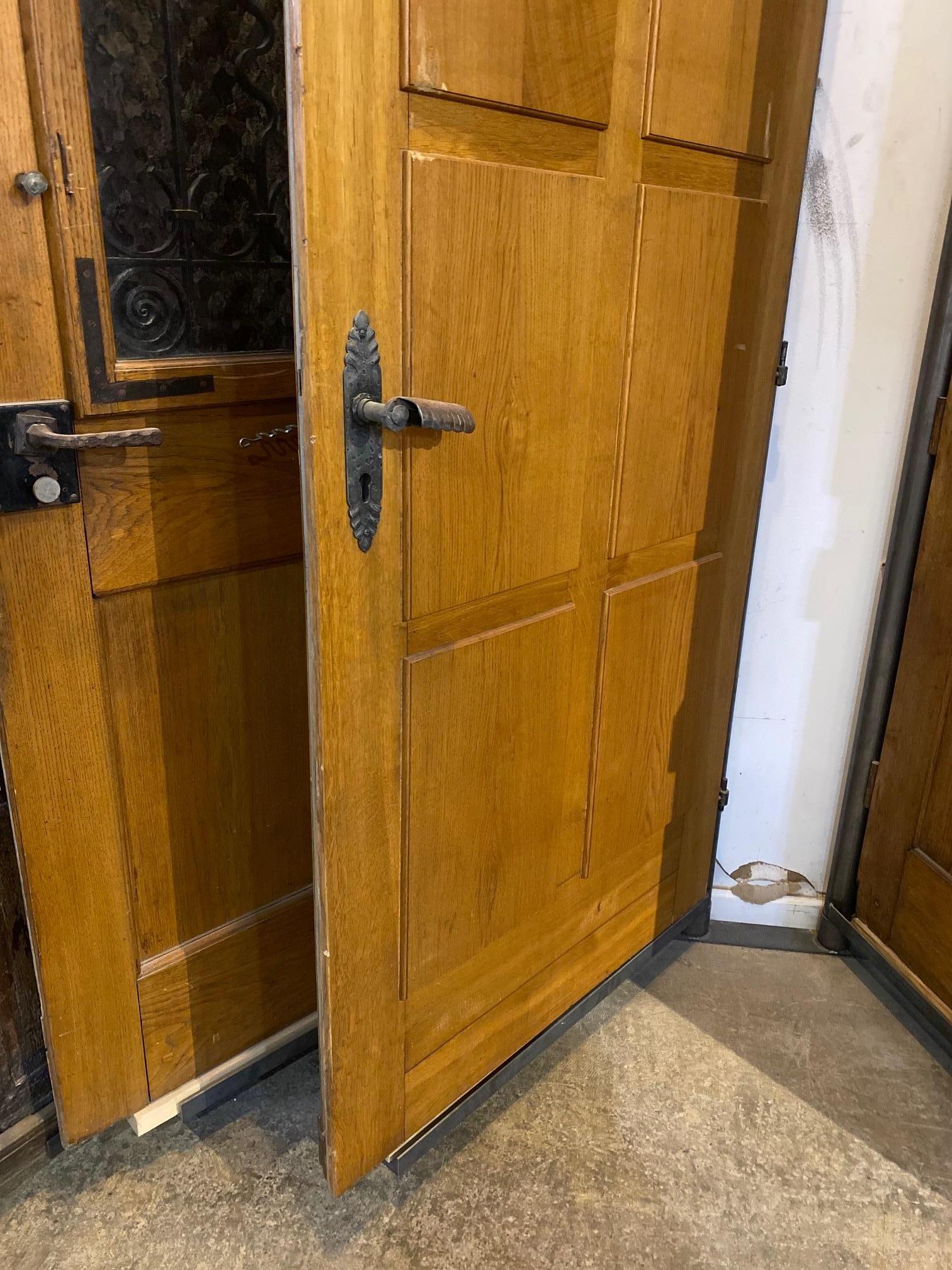 20th Century French Oak Entry Door 3
