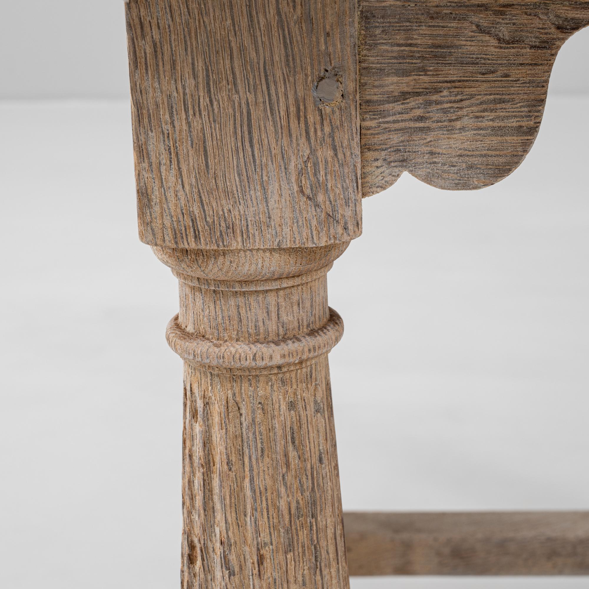 Table pliante en chêne français du 20e siècle en vente 6