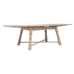 20th Century French Oak Folding Table