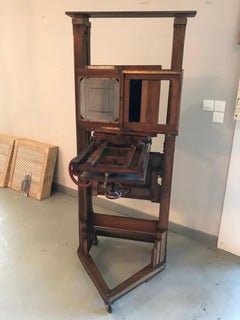 20th Century French Oak Louis Schrambach Camera from Paris Studio, 1920s