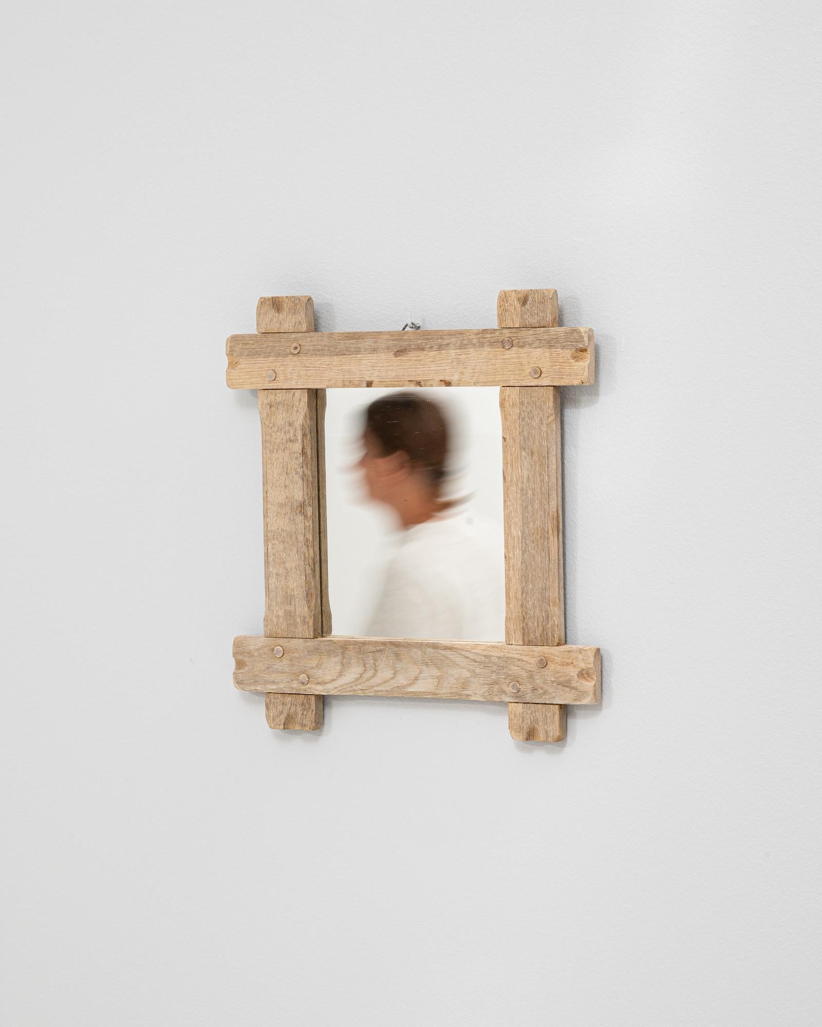 Quercia 20th Century French Oak Mirror in vendita