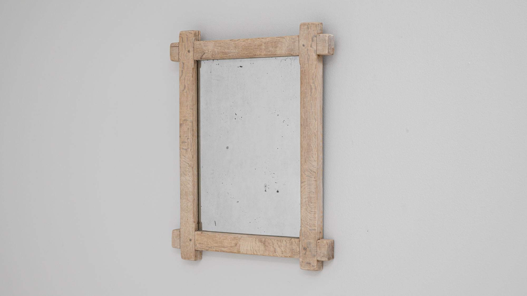 20th Century French Oak Mirror For Sale 4
