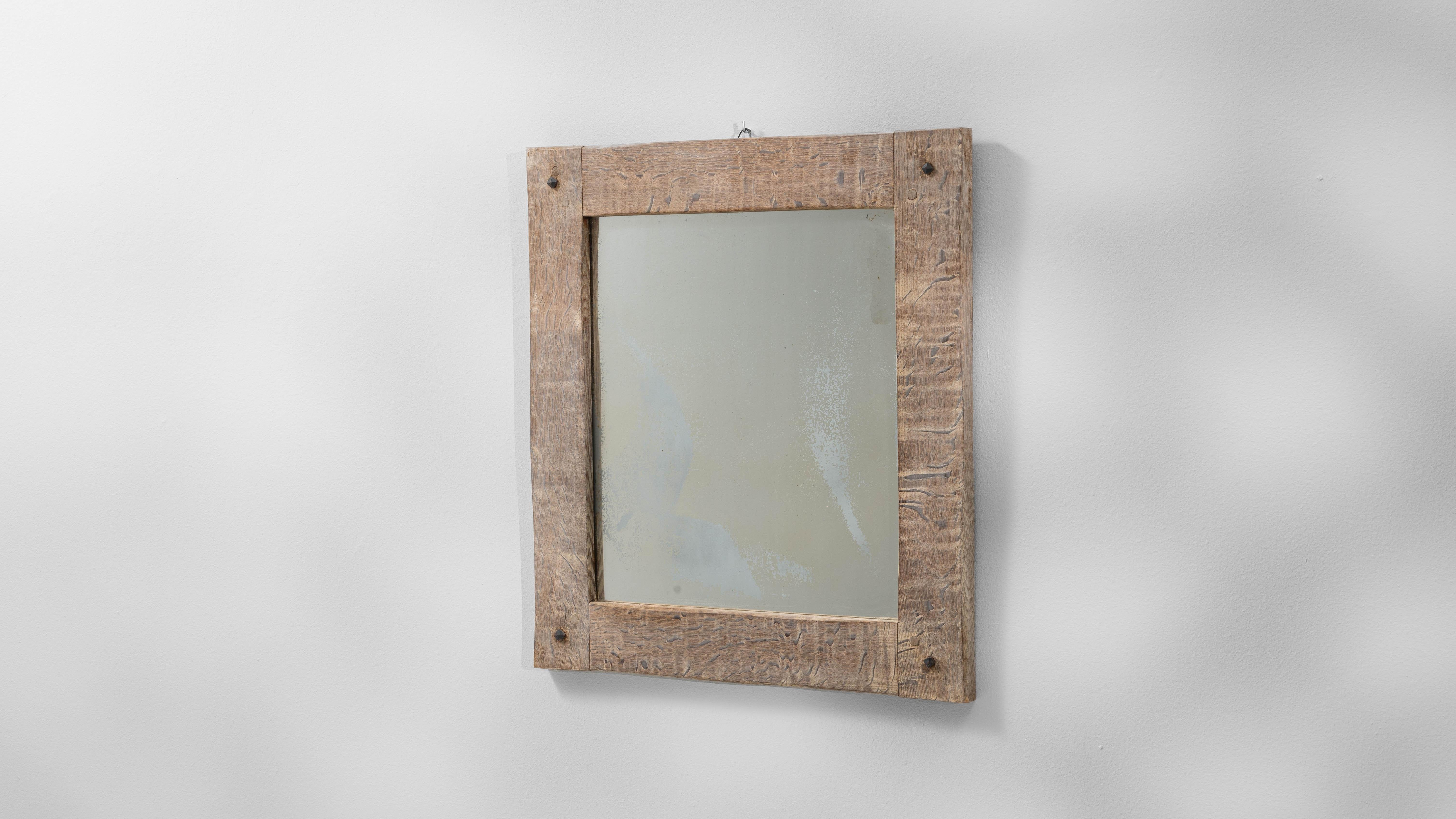 20th Century French Oak Mirror in vendita 3
