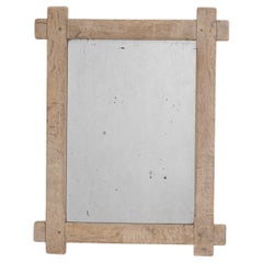 Miroir en Oak français du 20ème siècle