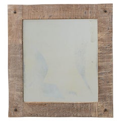 20th Century French Oak Mirror