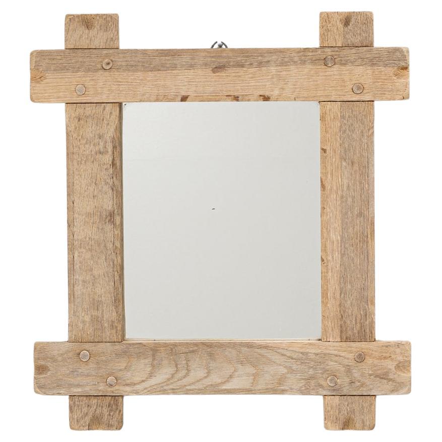 20th Century French Oak Mirror