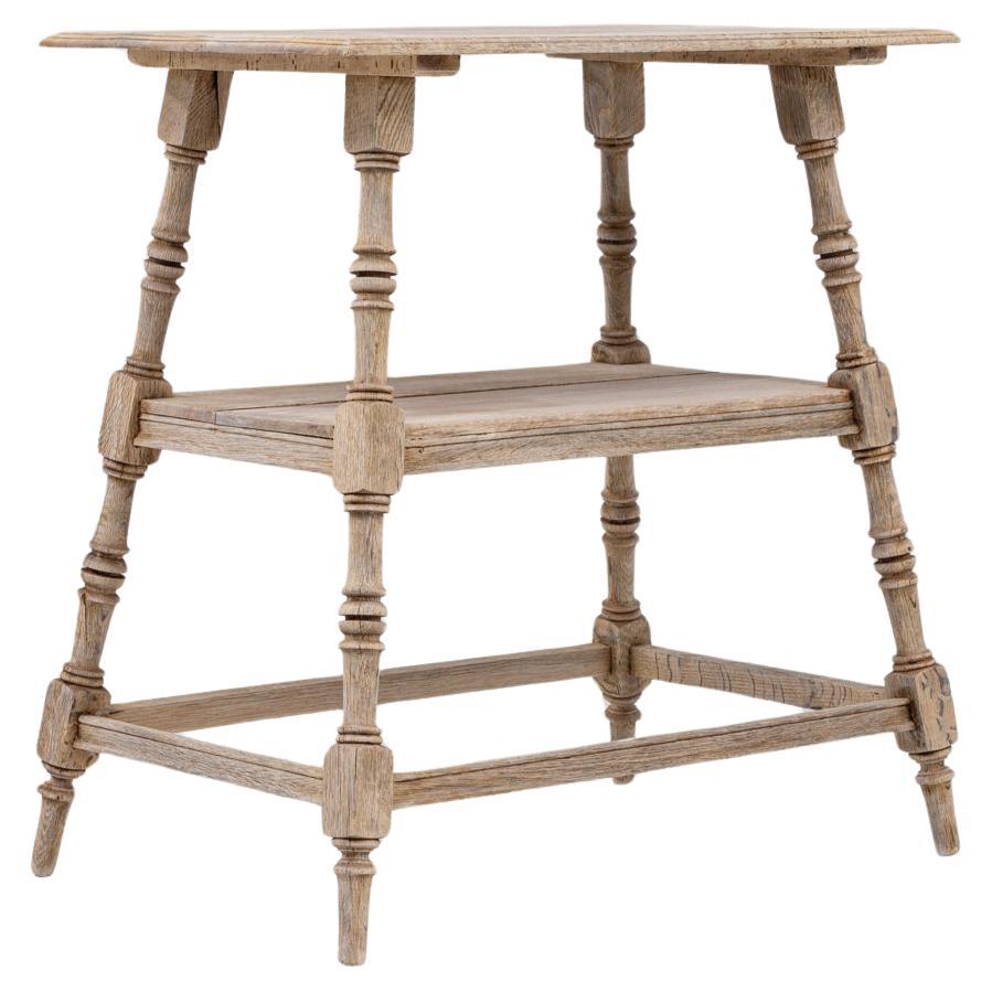 Table d'appoint en chêne français du 20e siècle