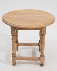 20th Century French Oak Side Table with Square Top