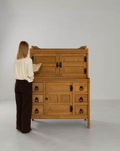 20th Century French Oak Sideboard With Iron Hardware