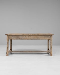 20th Century French Oak Trestle Dining Table