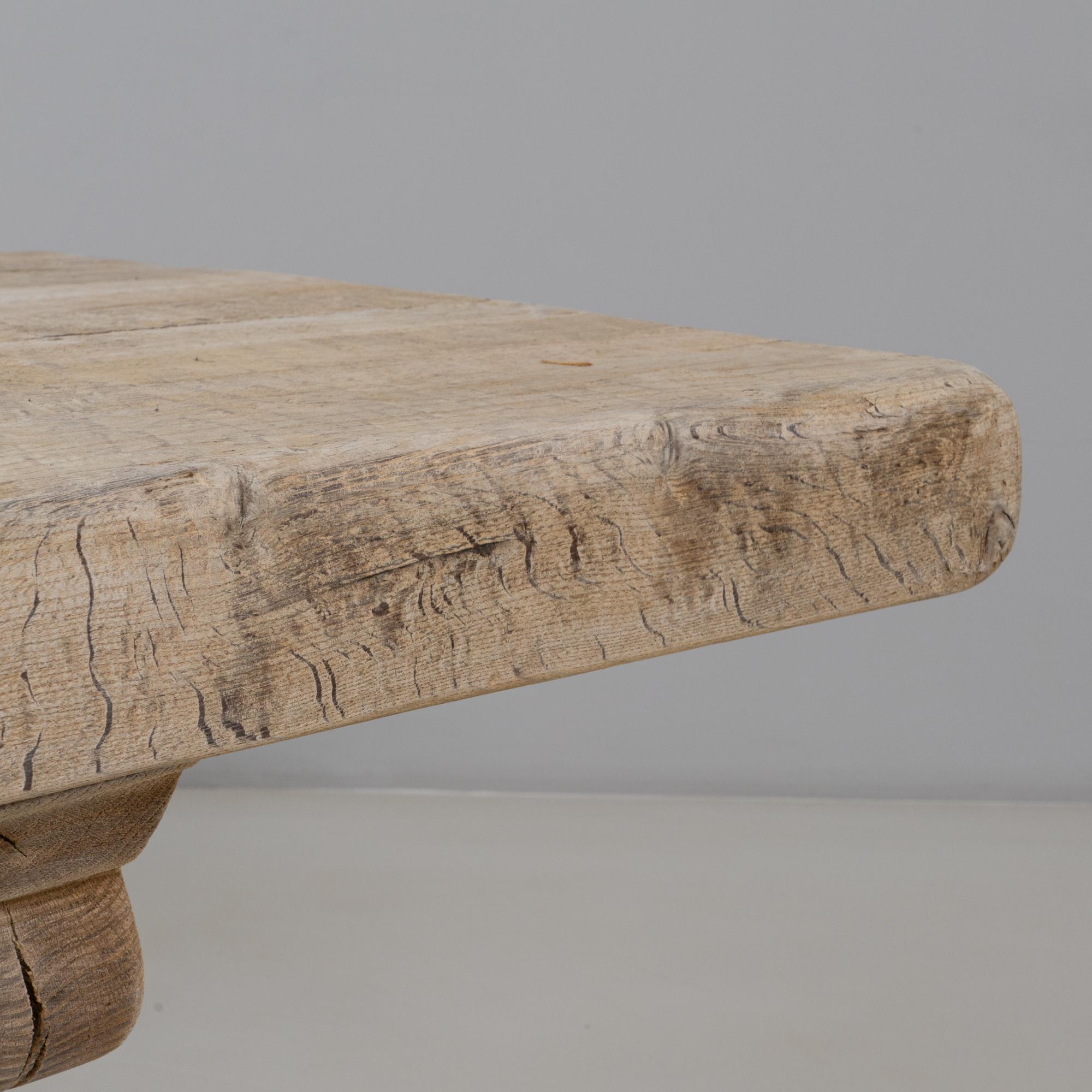 20th Century French Oak Trestle Dining Table en vente 2