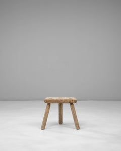 20th Century French Oak Tripod Stool