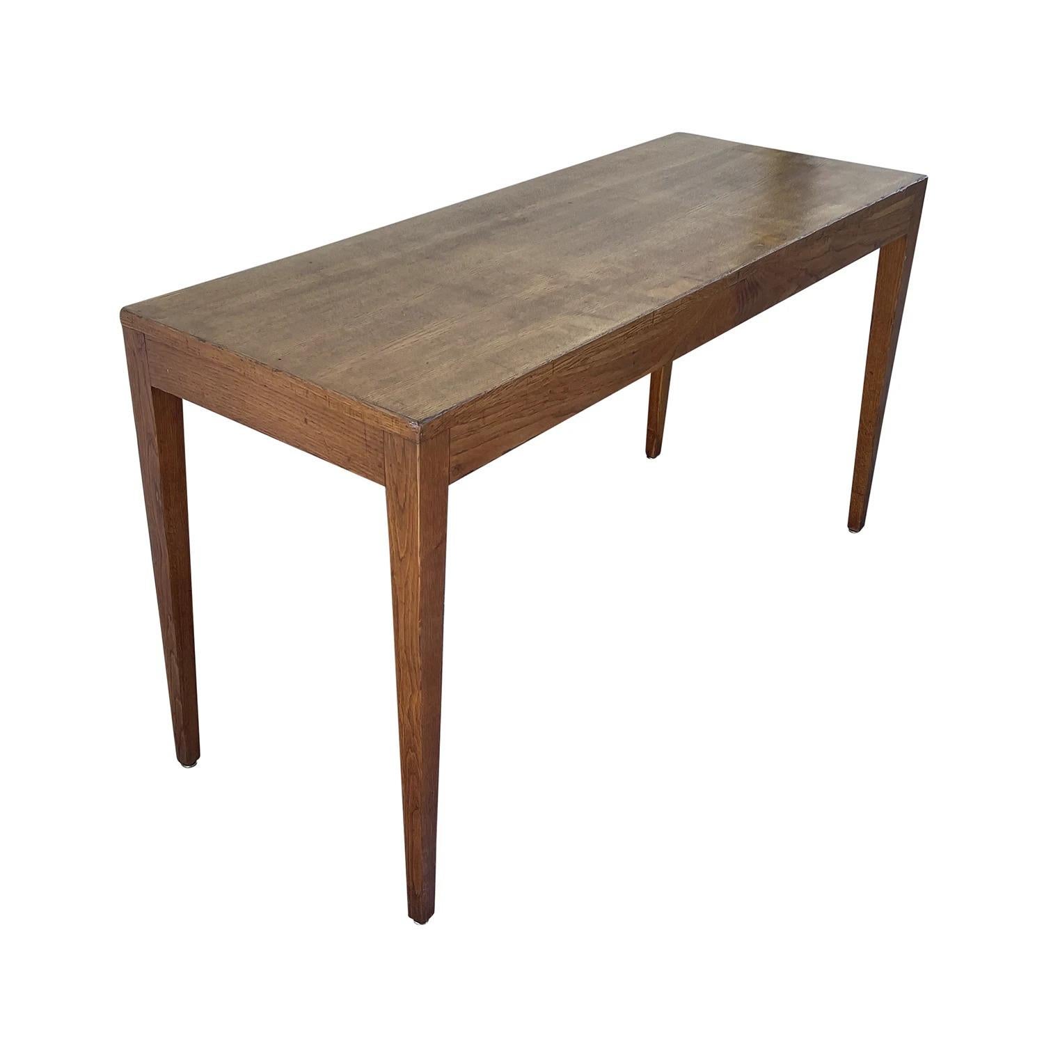 20th Century French Oakwood Freestanding Console Table by Jean-Michel Frank 1