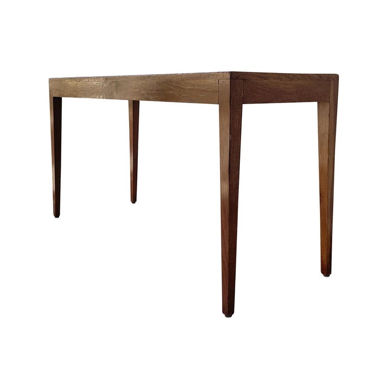 20th Century French Oakwood Freestanding Console Table by Jean-Michel Frank For Sale 2