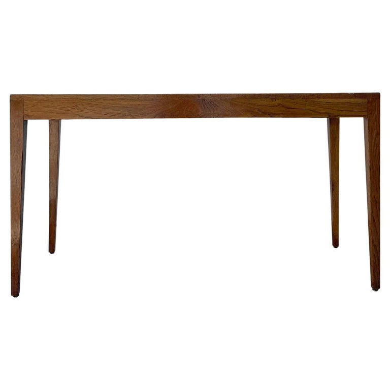 20th Century French Oakwood Freestanding Console Table by Jean-Michel Frank For Sale