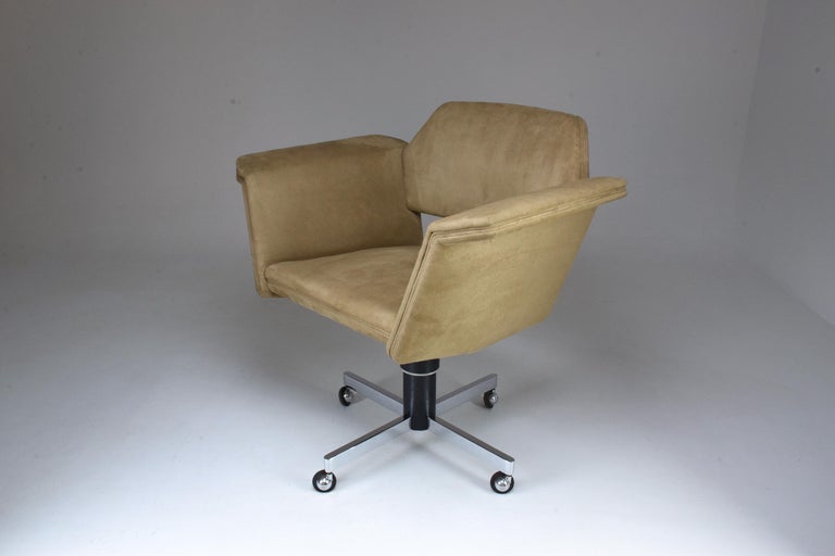 20th Century French Office Chair by Joseph Andre Motte, 1950s at 1stDibs
