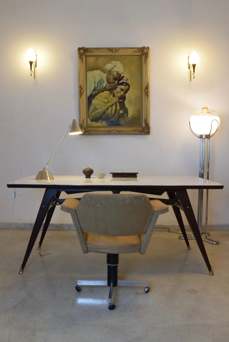 20th Century French Office Chair by Joseph Andre Motte, 1950s at 1stDibs