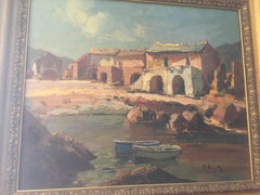 Huile sur toile française du 20ème siècle signée Pierre Bach