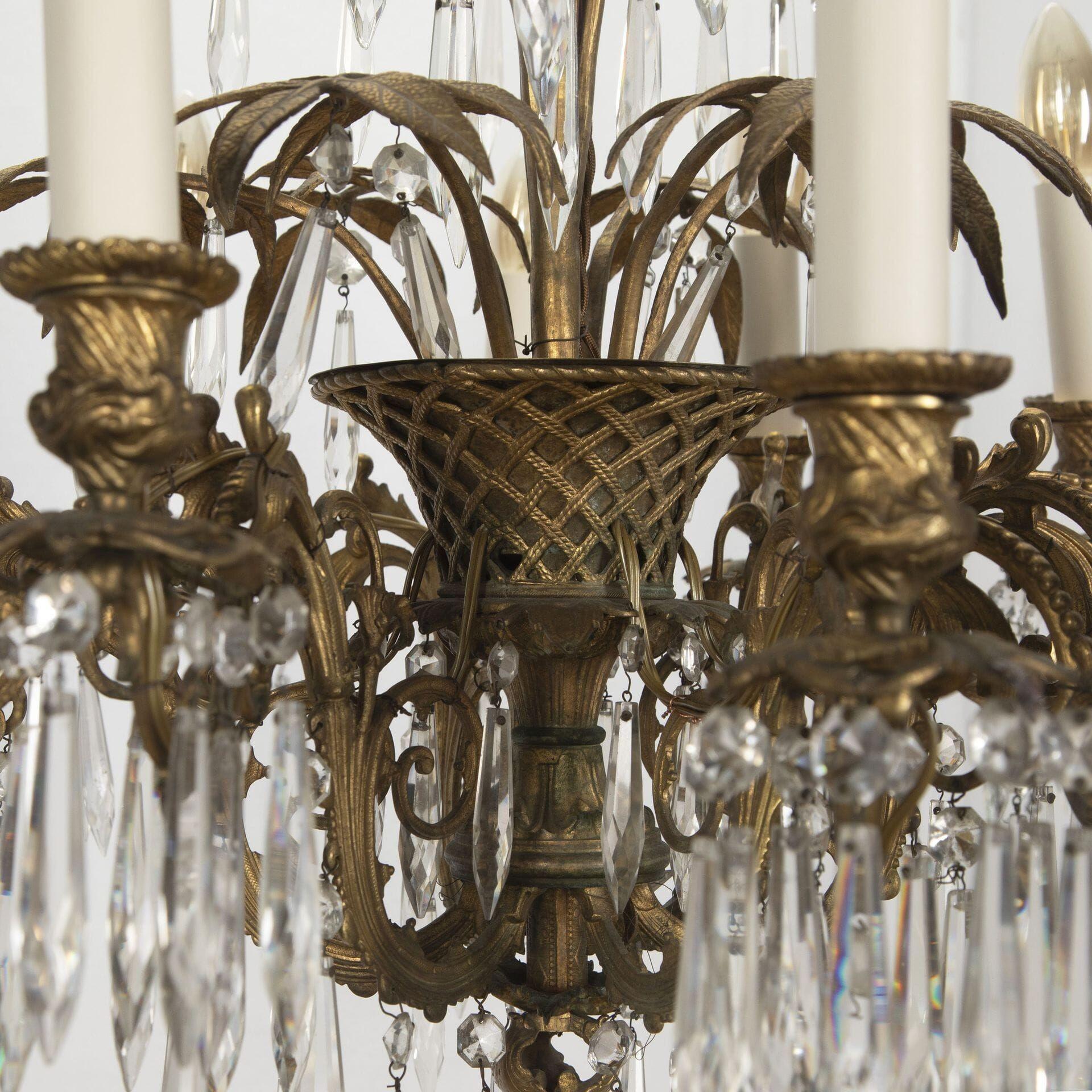 Lampadario francese in ormolu del XX secolo in vendita 1