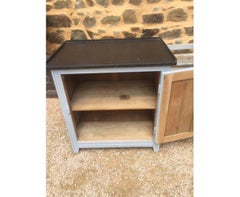 20th Century French Painted Kitchen Cabinet, 1930s