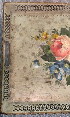 20th Century French Painted Metal Tray