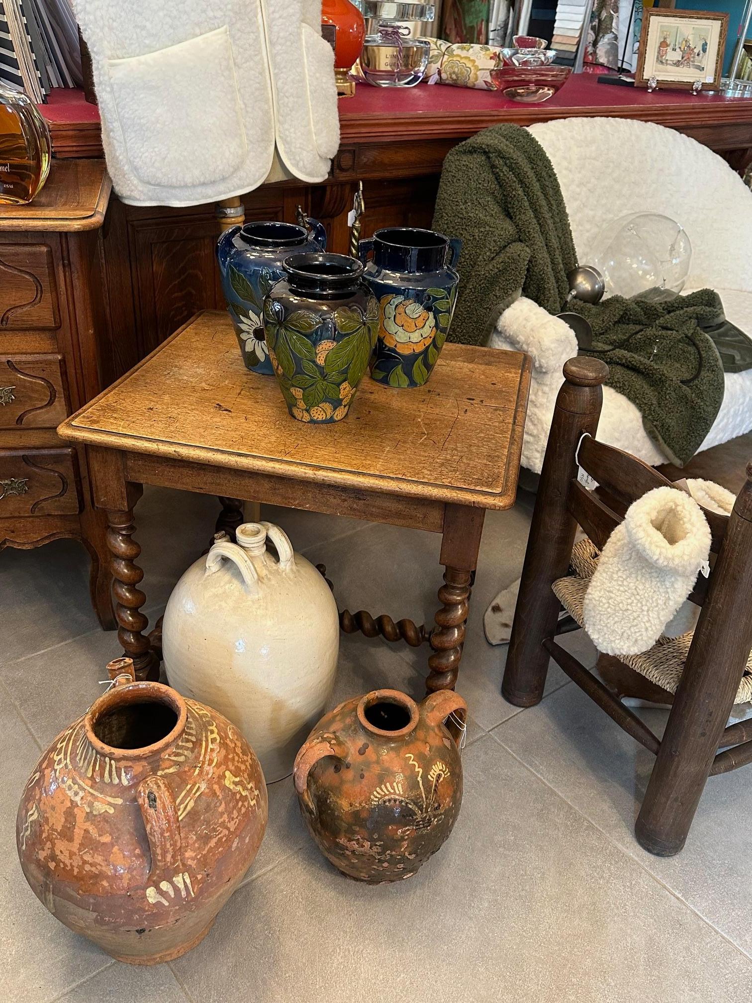 Vase Fauquet français du 20ème siècle en terre cuite peinte, années 1940 en vente 4
