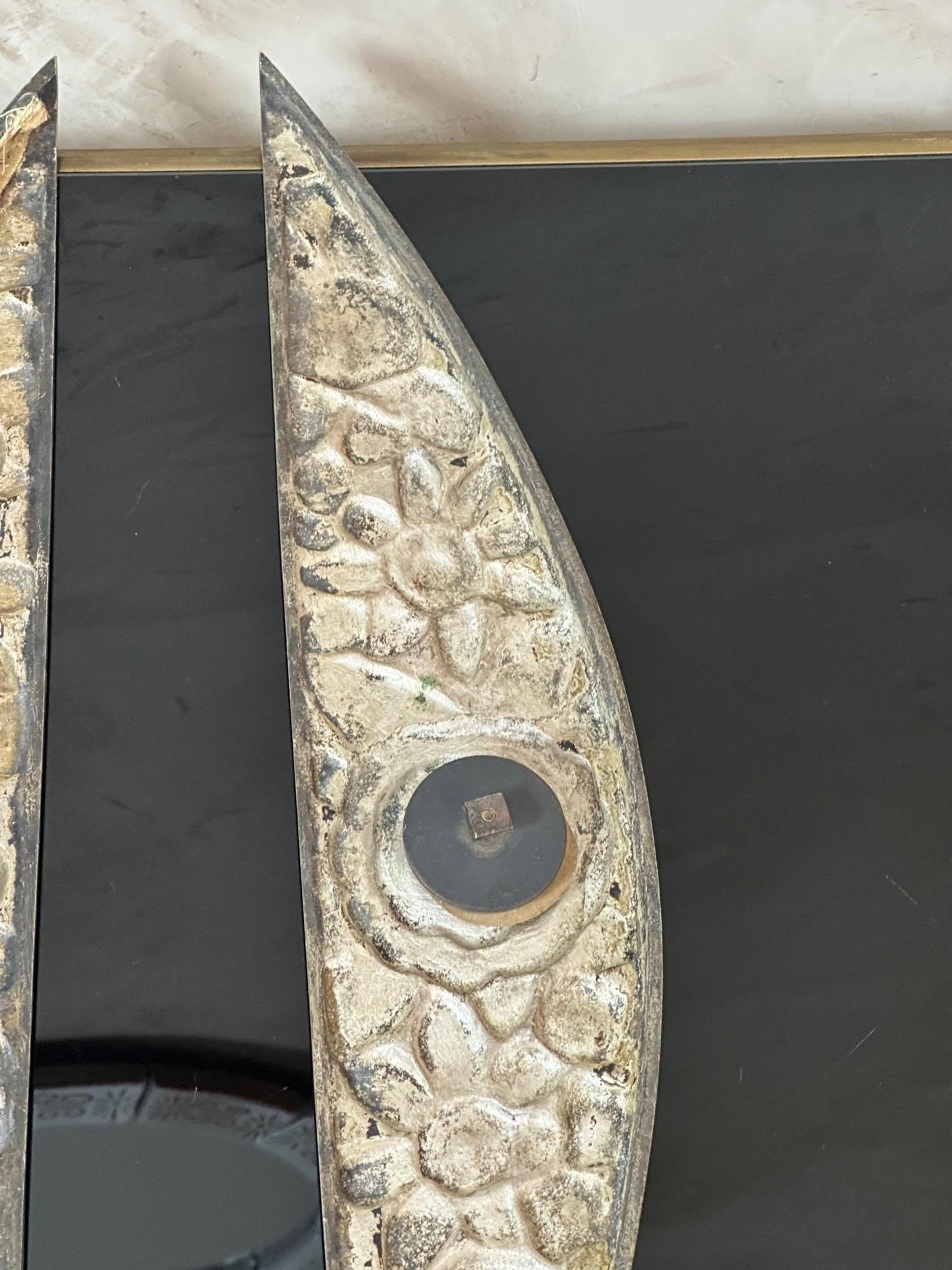 20th century French Pair of Art deco Bronze Furniture Ornaments, 1930s For Sale 5