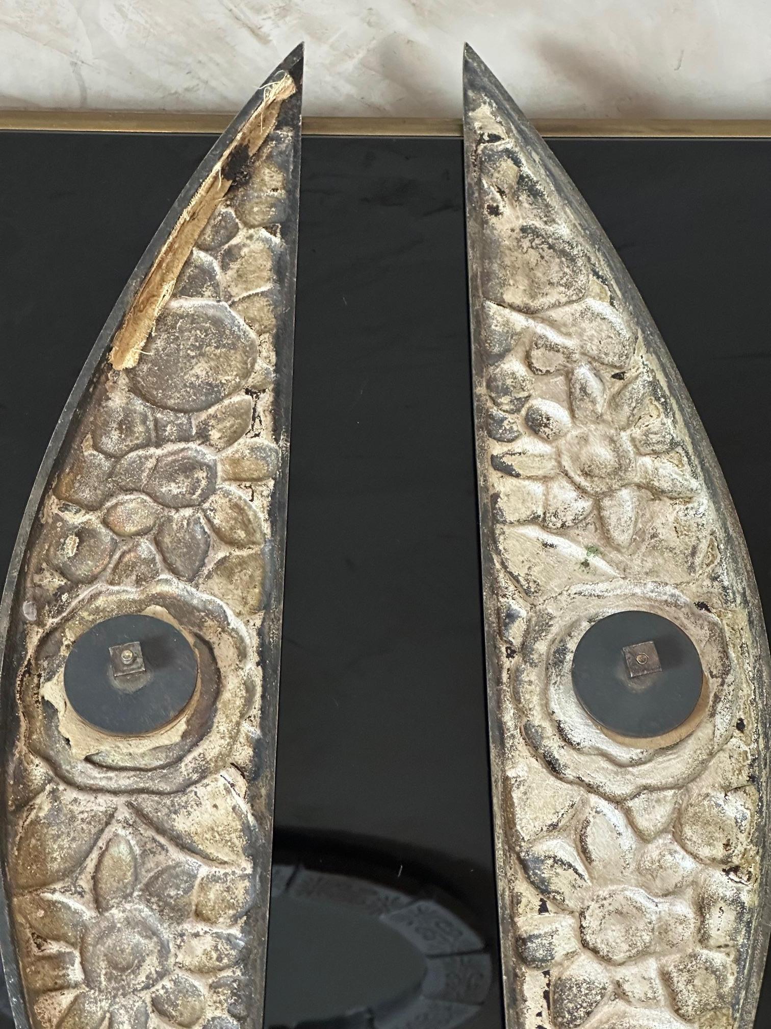20th century French Pair of Art deco Bronze Furniture Ornaments, 1930s For Sale 6